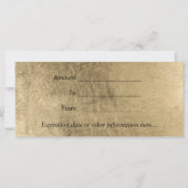 Moderne Gold Drip Lips Salon Cadeaubonnen (Achterkant)