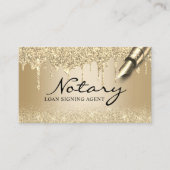 Moderne Gold Drivers Notional Loan Signing Agent Visitekaartje (Voorkant)