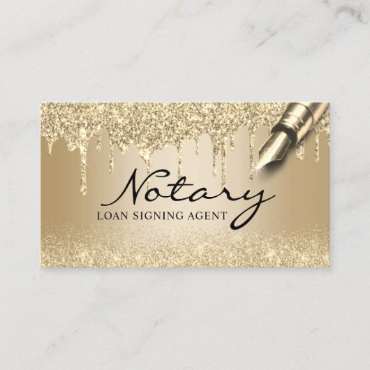 Moderne Gold Drivers Notional Loan Signing Agent Visitekaartje (Voorkant)
