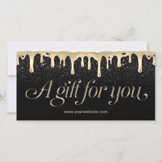 Moderne Gold Drivers Salon & Spa Cadeaubonnen (Voorkant)