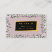 Moderne Gold Event Voeg Jouw tekst toe Visitekaartje (Voorkant)