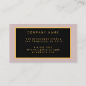 Moderne Gold Event Voeg Jouw tekst toe Visitekaartje (Achterkant)