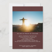 Moderne Gold Foil Afstudeerder Party 2 Fotouitnodi Kaart (Achterkant)