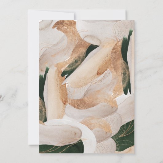 Moderne Gold Foil Arched Lijst Holiday Card Kaart (Achterkant)