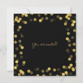 Moderne Gold Foil Corporate Holiday Party Kaart (Achterkant)