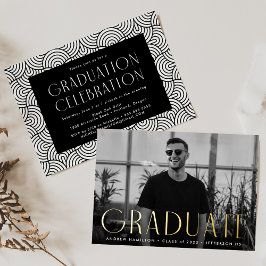 Moderne Gold Foil fotograaf Partij Folie Uitnodiging