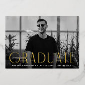 Moderne Gold Foil fotograaf Partij Folie Uitnodiging (Voorkant)