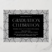 Moderne Gold Foil fotograaf Partij Folie Uitnodiging (Achterkant)