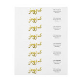 Moderne Gold Foil Joyful Script Holiday (Vel)