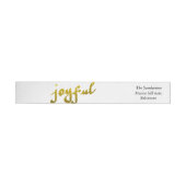 Moderne Gold Foil Joyful Script Holiday (Individueel)