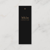 Moderne Gold Foil Script Gift Labels (Voorkant)