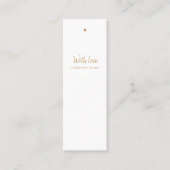Moderne Gold Foil Script Gift Labels (Voorkant)