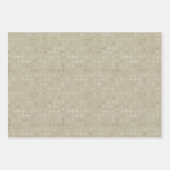 Moderne Gold Geometric Pattern Kerstmis Inpakpapier Vel (Voorkant 2)