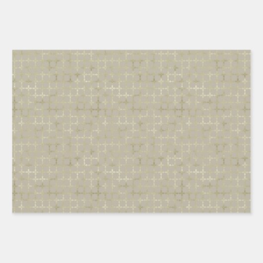 Moderne Gold Geometric Pattern Kerstmis Inpakpapier Vel (Voorkant)