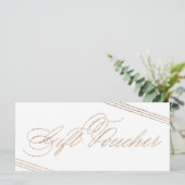 Moderne Gold Gift Voucher 50 voor fotografie (Staand voorkant)