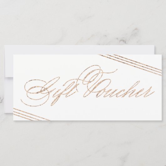Moderne Gold Gift Voucher 50 voor fotografie (Voorkant)