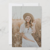 Moderne Gold Glitter Afstudeerder Party Photo Invi Kaart (Achterkant)