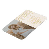 Moderne Gold Glitter Afstudeerder Party Photo Invi Magneet (Linkerzijde)