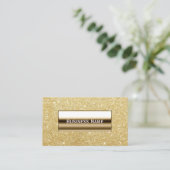 Moderne Gold Glitter Background Visitekaartje (Staand voorkant)