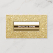 Moderne Gold Glitter Background Visitekaartje (Voorkant)