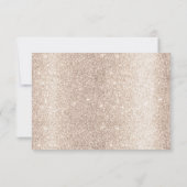 Moderne Gold Glitter Blush Pink Order Hartelijk da Bedankkaart (Achterkant)