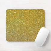 Moderne Gold Glitter Faux-Folie Muismat (Met muis)