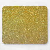 Moderne Gold Glitter Faux-Folie Muismat (Voorkant)