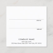 Moderne Gold Glitter Heart-klantenverwijzingskaart Aanbevelingskaartje (Achterkant)