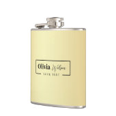 Moderne Gold Glitter - maatkolf voor aangepaste na Heupfles (Links)