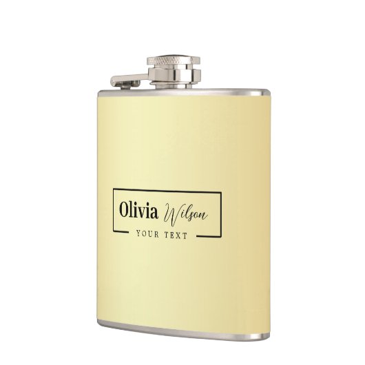 Moderne Gold Glitter - maatkolf voor aangepaste na Heupfles (Links)