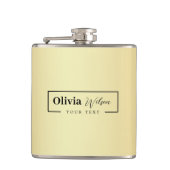 Moderne Gold Glitter - maatkolf voor aangepaste na Heupfles (Voorkant)