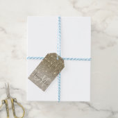 Moderne Gold Glitter Sparkles Personalized Name Cadeaulabel (Met Touw)