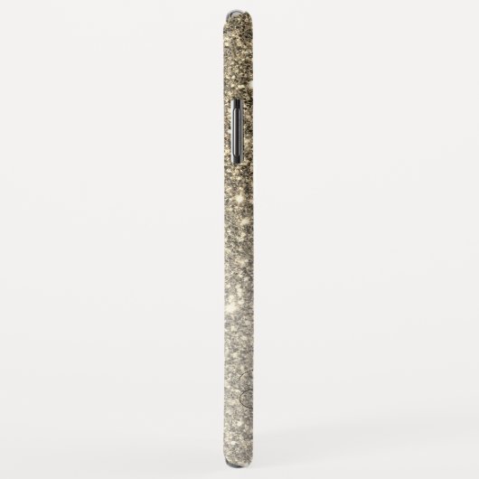 Moderne Gold Glitter Sparkles Personalized Name Case-Mate iPhone Case (Achterkant/rechts)