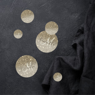 Moderne Gold Glitter Sparkles Personalized Name Confetti