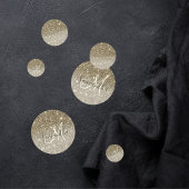 Moderne Gold Glitter Sparkles Personalized Name Confetti