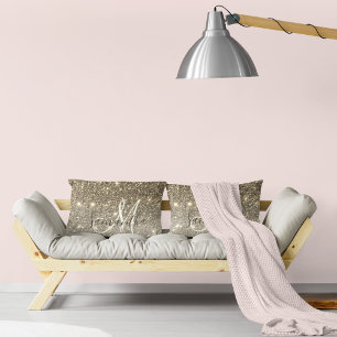 Moderne Gold Glitter Sparkles Personalized Name Kussen