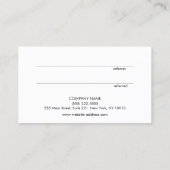 Moderne Gold Heart-klantenverwijzingskaart Aanbevelingskaartje (Achterkant)