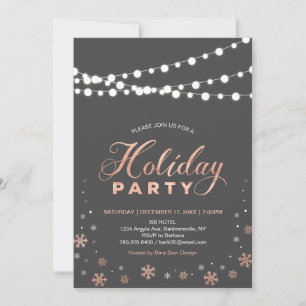 Moderne Gold Holiday Party in Roos Kaart