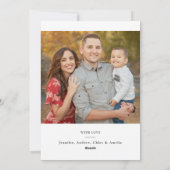 Moderne Gold Joy Calligrafie Multi-Photo Flat Feestdagenkaart (Achterkant)