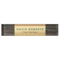 Moderne Gold Label Classy Wood Achtergrond