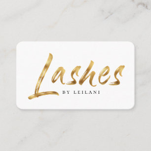 Moderne Gold Lash-artiest Visitekaartje