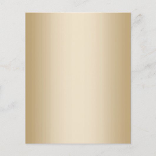 Moderne Gold Lash-uitbreidingen nazorginstructies Flyer (Achterkant)