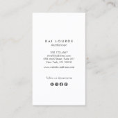 Moderne Gold Leaves Visitekaartje (Achterkant)