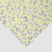 Moderne Gold Leopard Print Yellow Mint Design Tissuepapier (Detail)