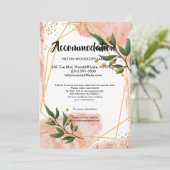 Moderne Gold Lijst Ivory Gree-behuizing Kaart (Staand voorkant)