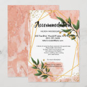 Moderne Gold Lijst Ivory Gree-behuizing Kaart (Voorkant / Achterkant)