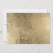 Moderne Gold Lijst Minimalist Retirement Party Kaart (Achterkant)