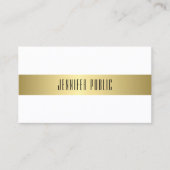 Moderne Gold look Design Smooth Plain Attraction Visitekaartje (Voorkant)