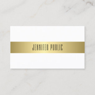 Moderne Gold look Design Smooth Plain Attraction Visitekaartje
