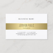 Moderne Gold look-design, vloeiend, geavanceerd Visitekaartje (Achterkant)